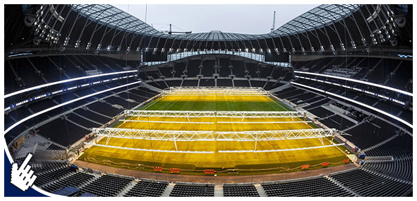 Técnica de plantio de grama no estádio